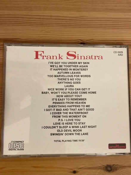 Photo of free Frank Sinatra & Billie Holiday CDs (Welling DA16) #2