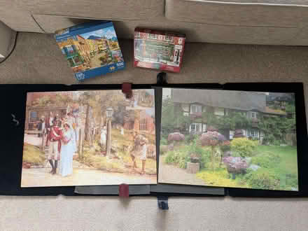 Photo of free Jigsaw Puzzles x4 & Jumbo Portapuzzle Board (Southport PR9) #1