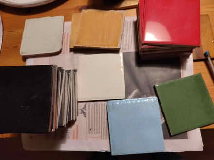 Photo of free 20 cm tiles and 10 cm tiles and bag of cracked tiles (Amber Valley DE56) #2
