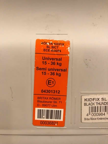 Photo of free Britax Romer Child Car Seat (Ensleigh) #2