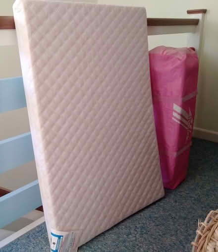 Photo of free Travel cot and mattress (Emsworth PO10) #1