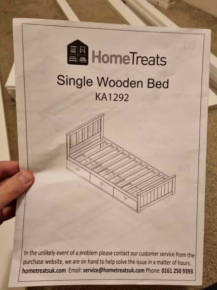 Photo of free Wayfair Single Wooden Bed Frame (Cressington, Liverpool - L19) #2