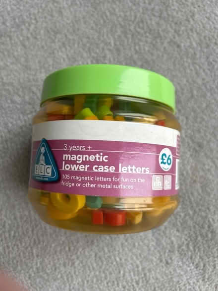 Photo of free Pot of magnetic lowercase letters (Broad Blunsdon SN26) #1