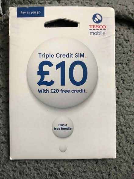 Photo of free Tesco Mobile as you go top up (Ore TN35) #1