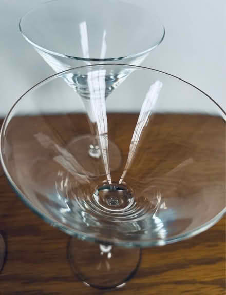 Photo of free Set of 4 Bormioli Rocco crystal glasses for martini (Tunbridge Wells N. TN1) #3