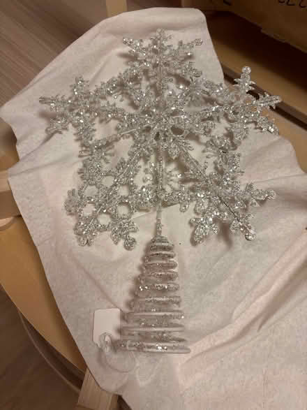 Photo of free Snowflake Tree-topper (Takoma Park) #1