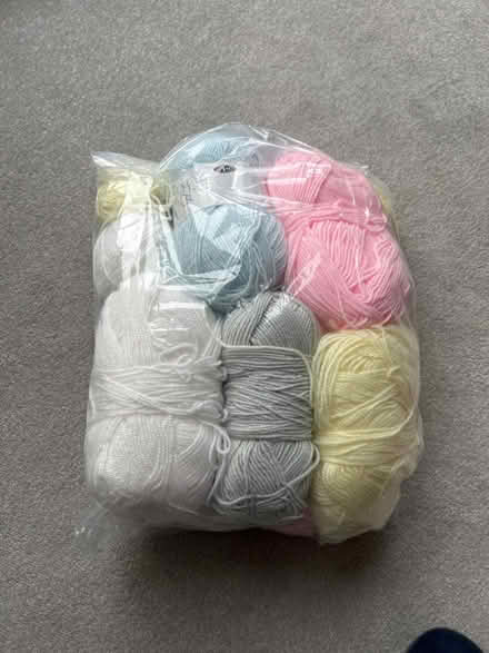 Photo of free Bag of baby knitting yarn (Broad Blunsdon SN26) #1