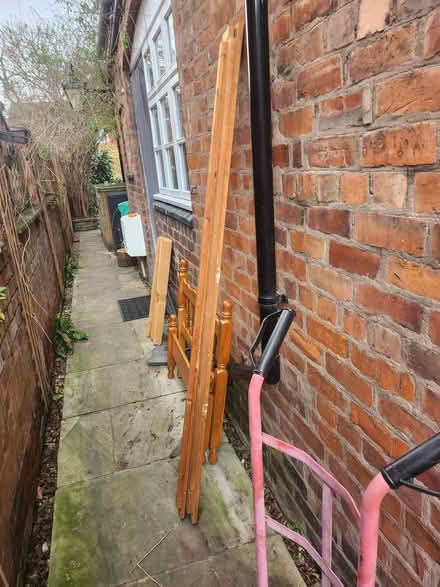 Photo of free A single pine bed frame without any nuts or bolts. (Belle Vue SY3) #3
