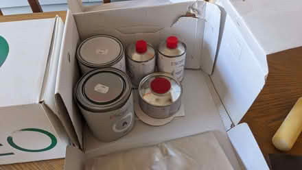 Photo of free 15m sq whiteboard wall paint (Hove Green BN3) #1