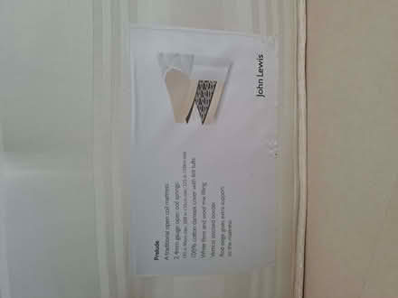 Photo of free John Lewis Single mattress (Parkhead S11) #2