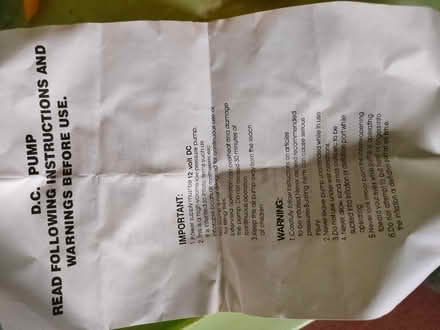 Photo of free 12v electric pump (Lower Ansty DT2) #2