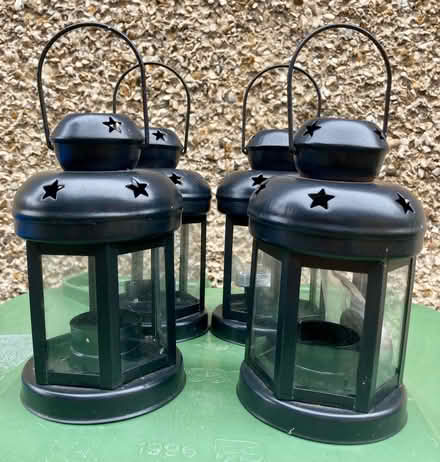 Photo of free 4 x black tea light lanterns (Newtown SO19) #2