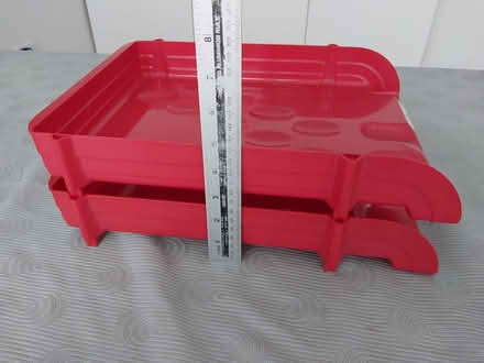 Photo of free A pair of red document trays (Ealing Pitshanger W5) #2