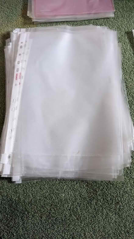 Photo of free Plastic pockets for filing (South croydon) #1