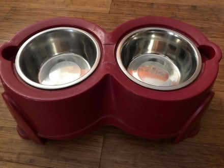 Photo of free Dog feeding bowls on stand (Bulwell NG6) #1