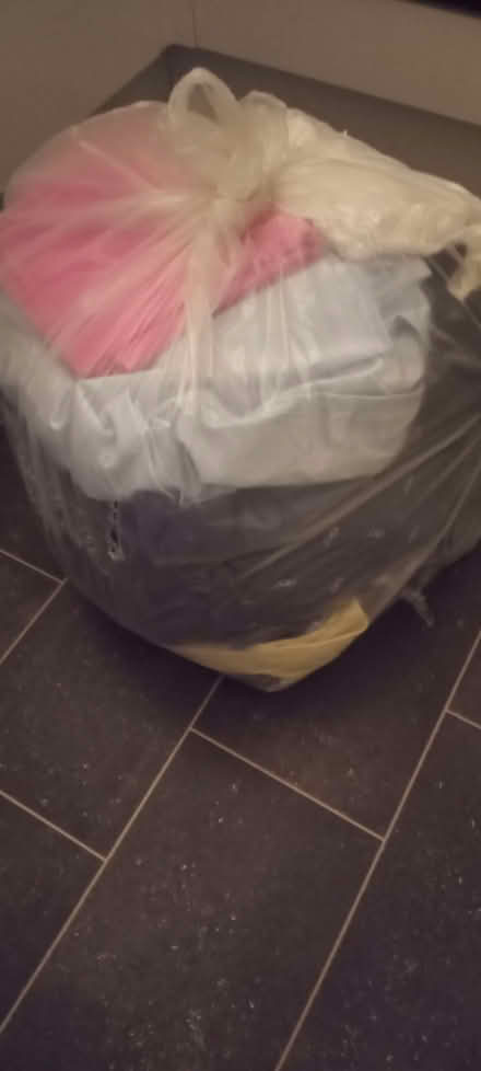 Photo of free Large bag of clothes, single sheets, pillowcases (Monkwick CO2) #1