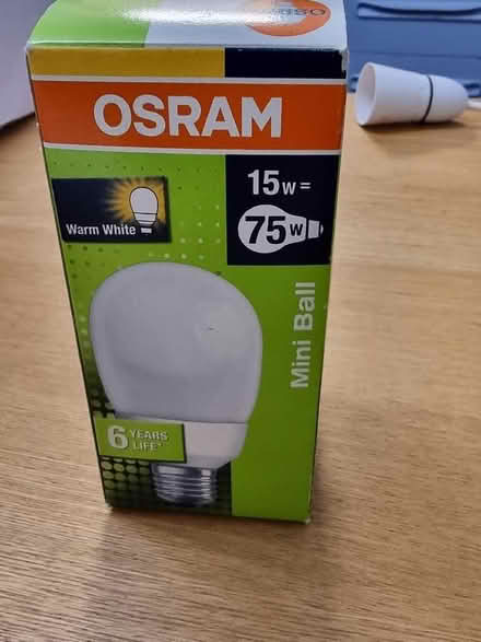 Photo of free Energy saving light bulb screw fixing 15w (King's Cross WC1X) #1