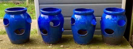 Photo of free Blue ceramic multi plant pot (Newtown SO19) #2