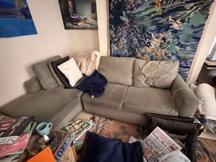 Photo of free ikea sofa- storage/ bed (W14 Holland park) #1