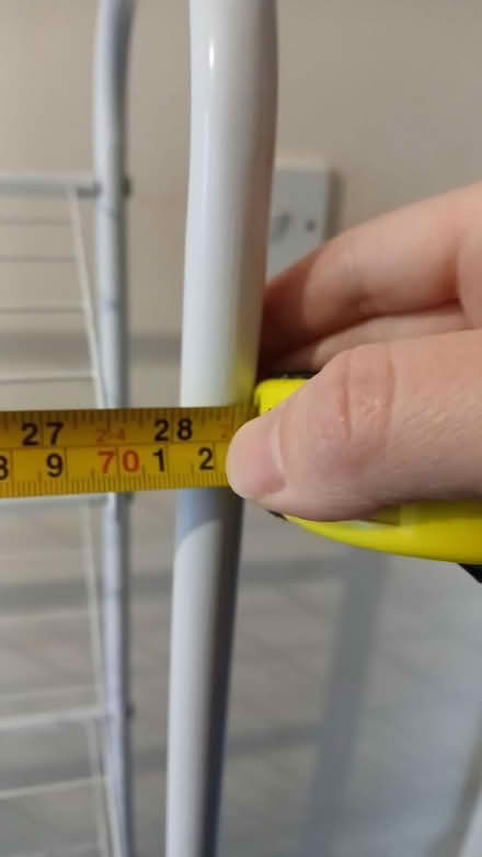 Photo of free Tall white shoe rack (PO19) #3