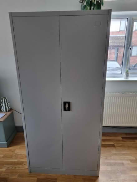 Photo of free Steel storage cabinet (Great Finborough, IP14) #1
