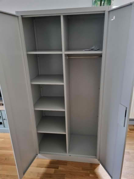 Photo of free Steel storage cabinet (Great Finborough, IP14) #2