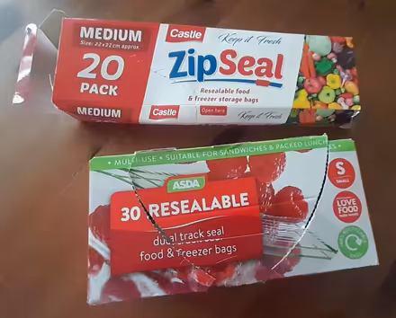 Photo of free Resealable Freezer bags (Burgess hill) #1