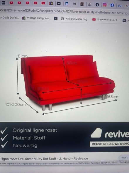 Photo of free Ligne Roset Sofa Bed (Old Kent Road SE15) #3