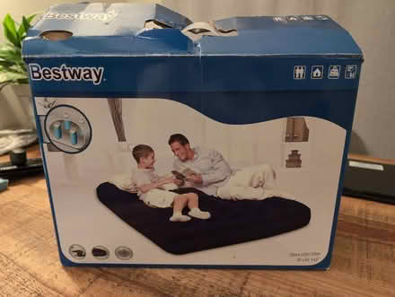 Photo of free Inflatable double mattress and pump (Woking GU22) #1