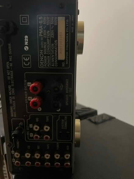 Photo of free Two big speakers and Denon amps (N7) #4