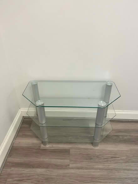 Photo of free Glass tv stand (Darlington DL1) #1