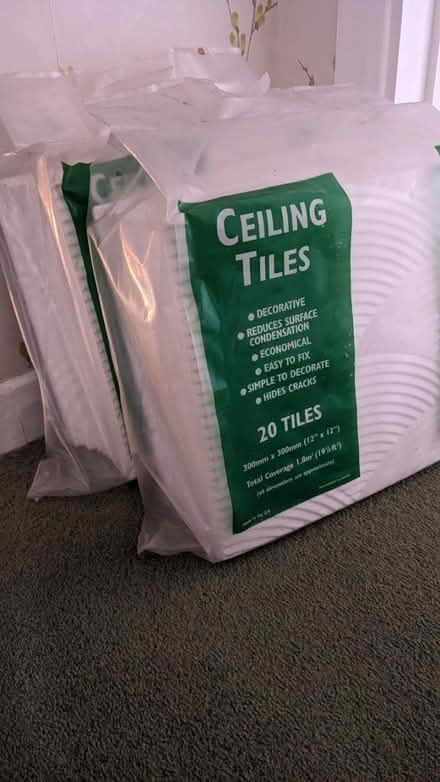 Photo of free Polystyrene ceiling tiles (South croydon) #1
