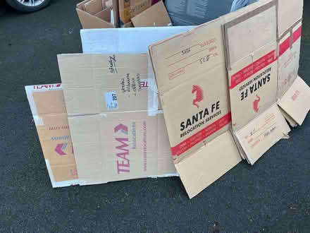 Photo of free Large unassembled cardboard moving boxes (Harrogate HG2) #1