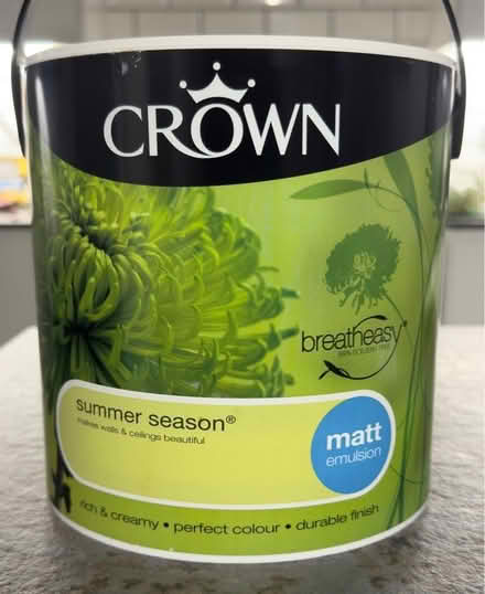 Photo of free 2.5L Crown Matt Paint. (Bangor-on-Dee LL13) #1