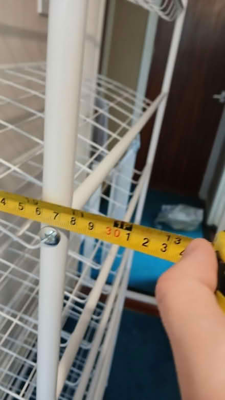 Photo of free Tall white shoe rack (PO19) #4