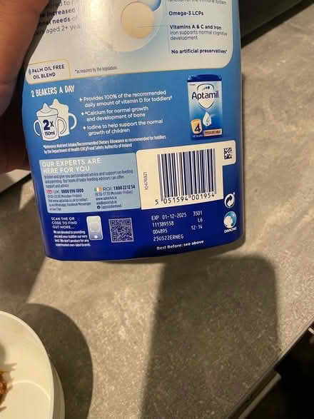 Photo of free Aptamil baby powder (Rowditch DE22) #2