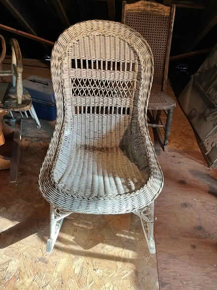 Photo of free wicker rocking chair (stone ridge, ny) #1