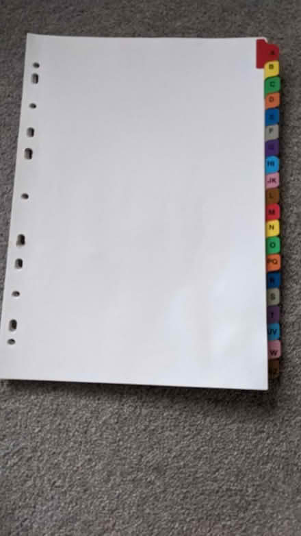 Photo of free Subject dividers (South croydon) #1