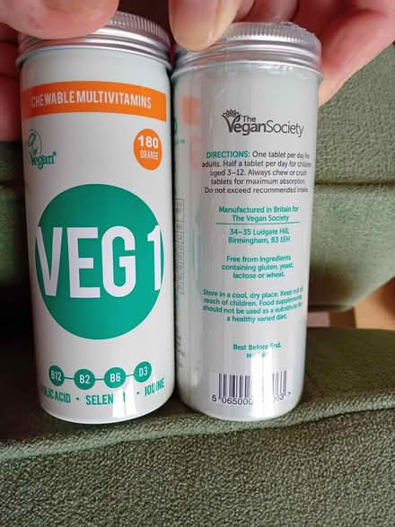 Photo of free Vegan multivitamins (Hampden Park BN22) #1