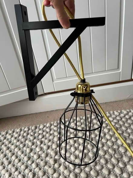 Photo of free Two industrial style plug in light fittings (Oxford-Freegle CGA OX4) #1