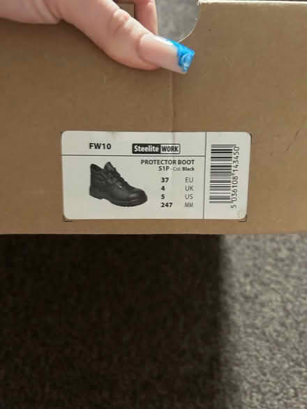 Photo of free Steal toe shoes (Bechstein meadow BA14) #2