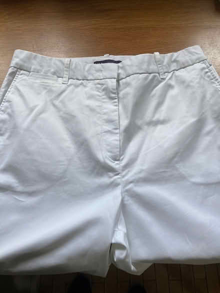Photo of free M&S size 12 white chinos New (Kingston KT2) #2