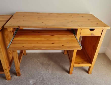 Photo of free Pine desk and printer table (Stoke St. Gregory TA3) #3