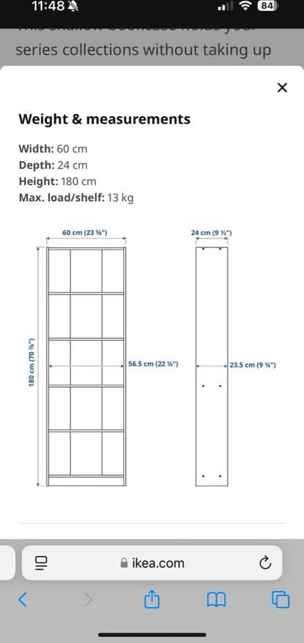 Photo of free One Gersby black bookcase (Wood Green N22) #2