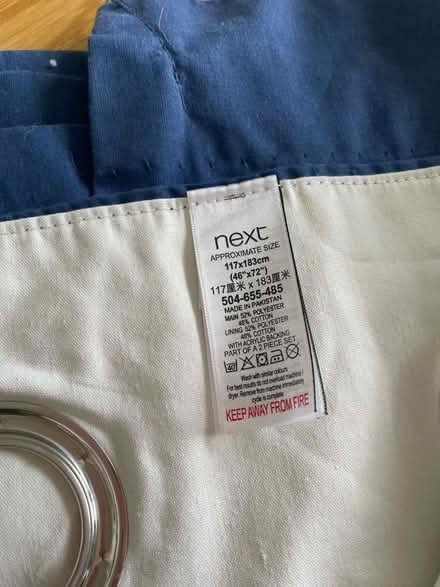 Photo of free NEXT machine washable, lined curtains (Childwall L25) #3