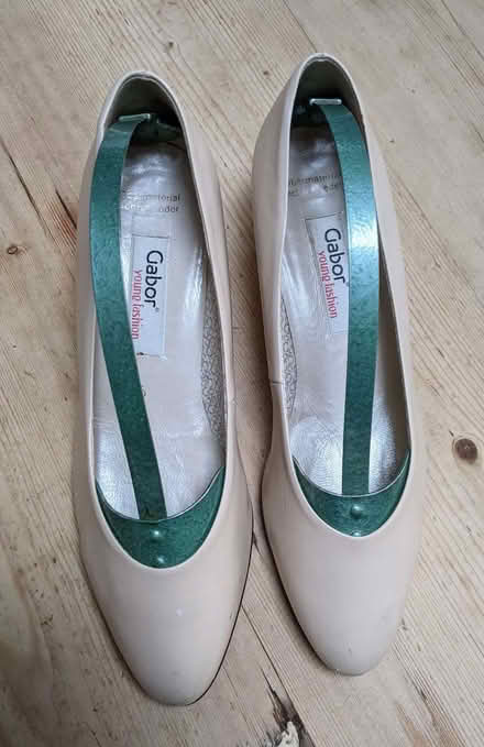 Photo of free Oyster Colour Shoes by Gabor size 5 (Pollards Hill CR4) #1
