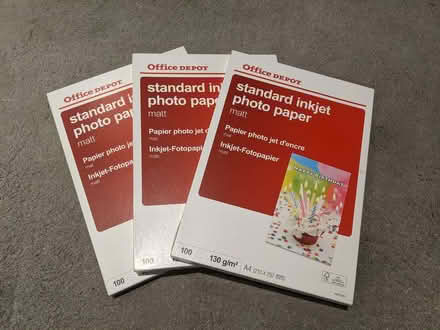 Photo of free Office Depot - Standard inklet photo paper x 3 (Bracknell Forest RG42) #1