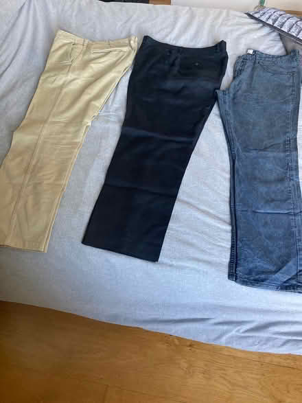 Photo of free 3 pairs men’s trousers 36inx32in (Kingston KT2) #1