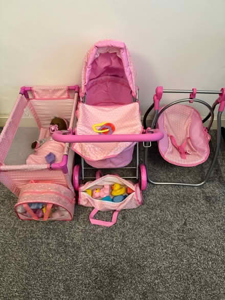 Photo of free Doll pram cot chair and accessories (NE5 Cowgate) #1