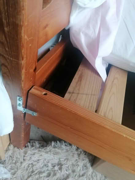 Photo of free Wooden single bed Good Condition (S10) #4